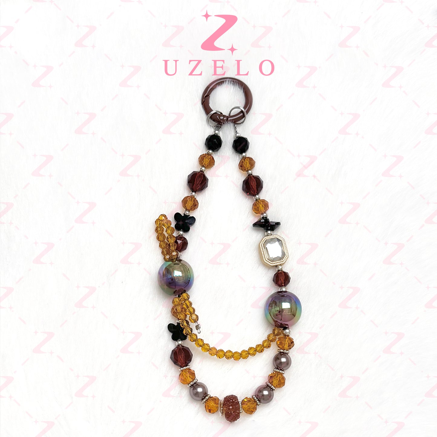 [Uzelo] Crystal Beaded – Phone Chain