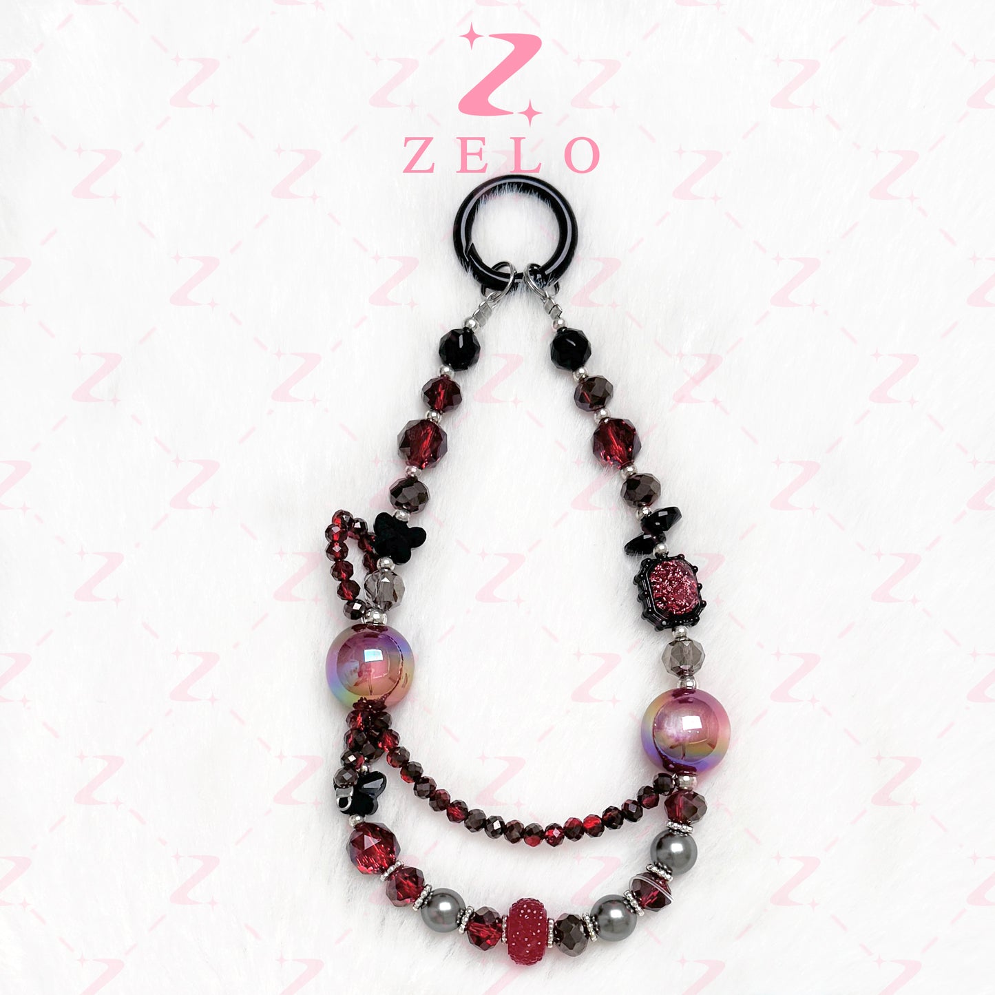 [Uzelo] Crystal Beaded – Phone Chain