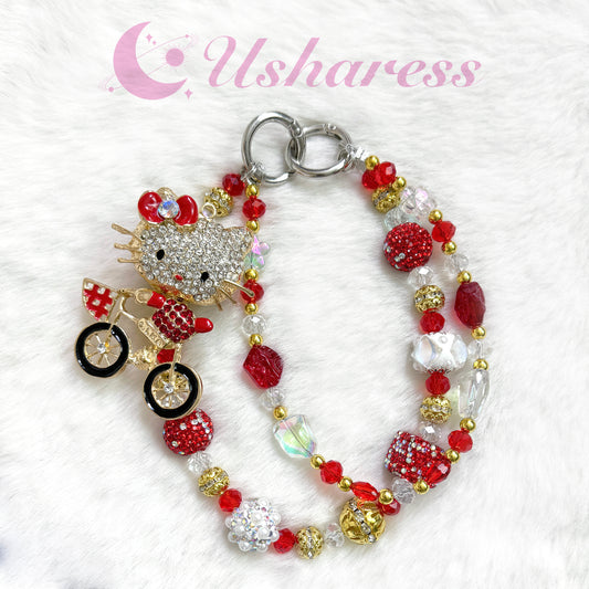 [Uzelo] Kitty Rider- Premium Phone Chain