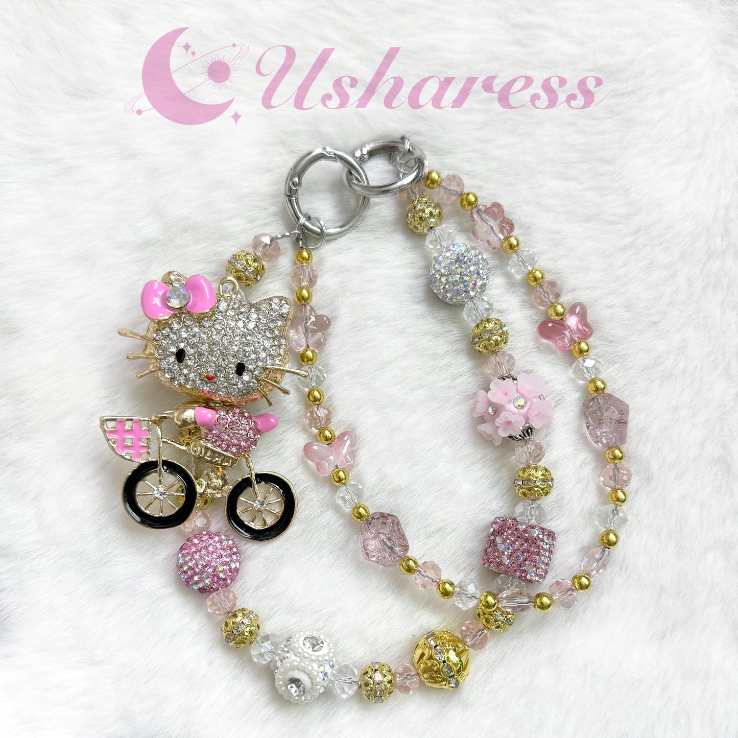 [Uzelo] Kitty Rider- Premium Phone Chain
