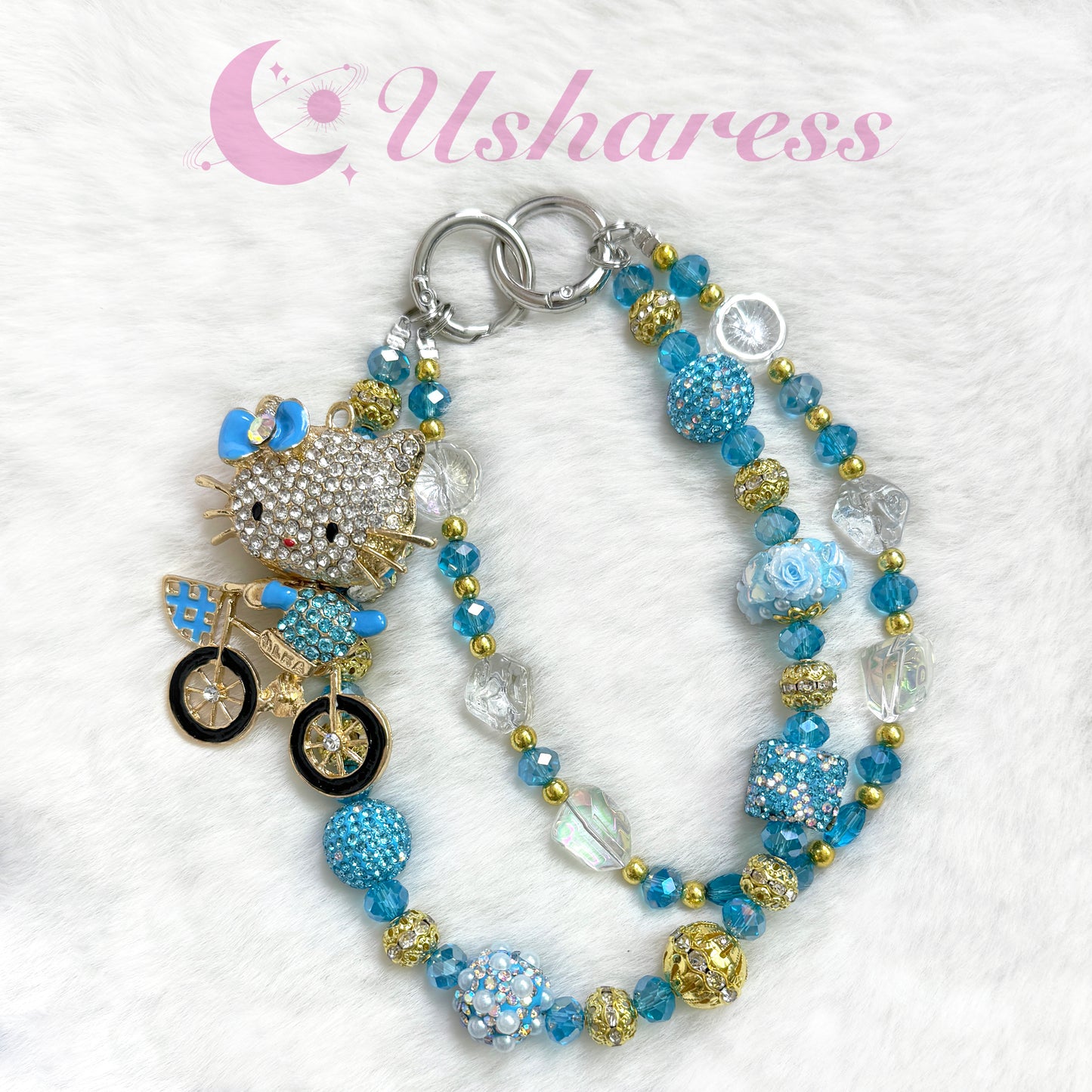 [Uzelo] Kitty Rider- Premium Phone Chain