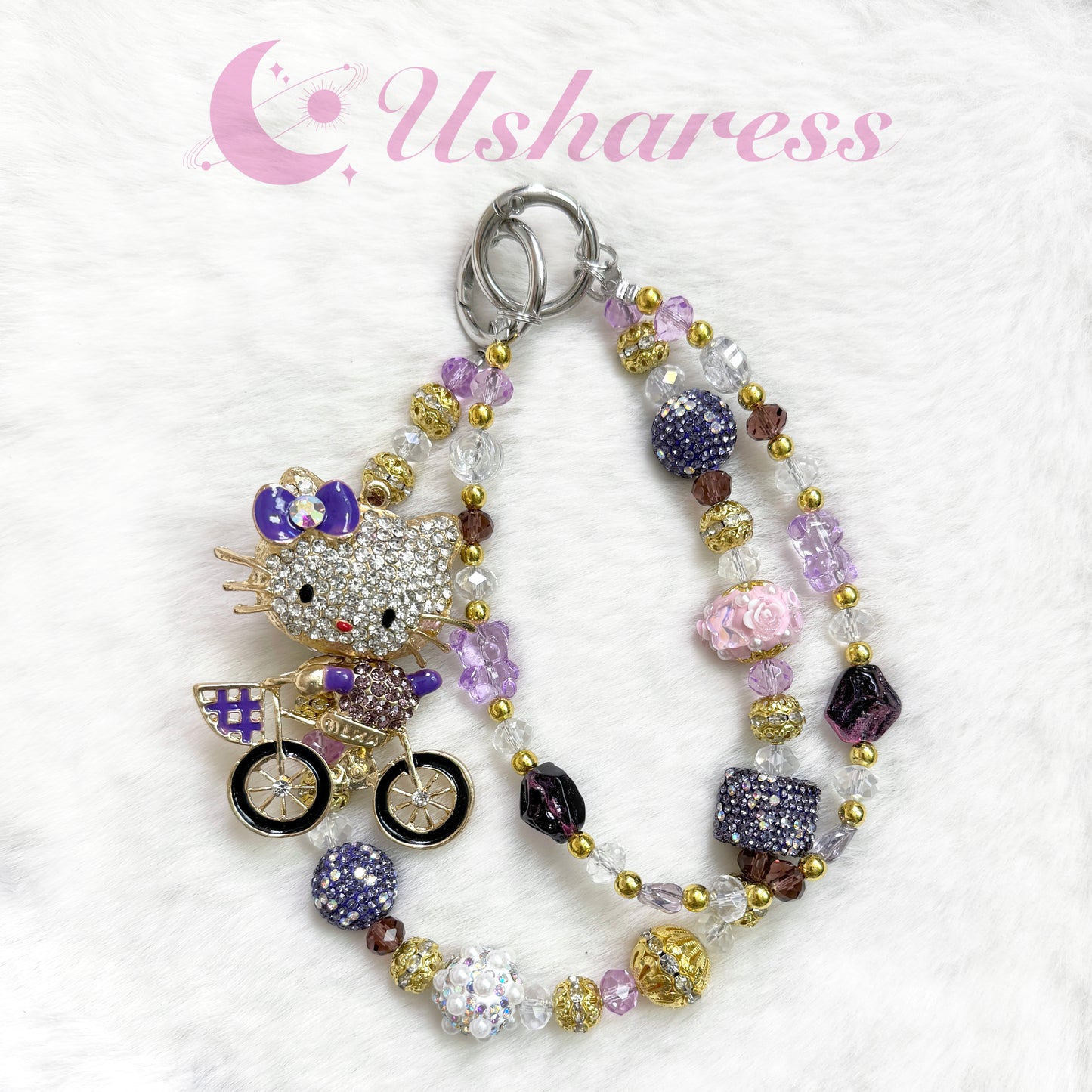 [Uzelo] Kitty Rider- Premium Phone Chain