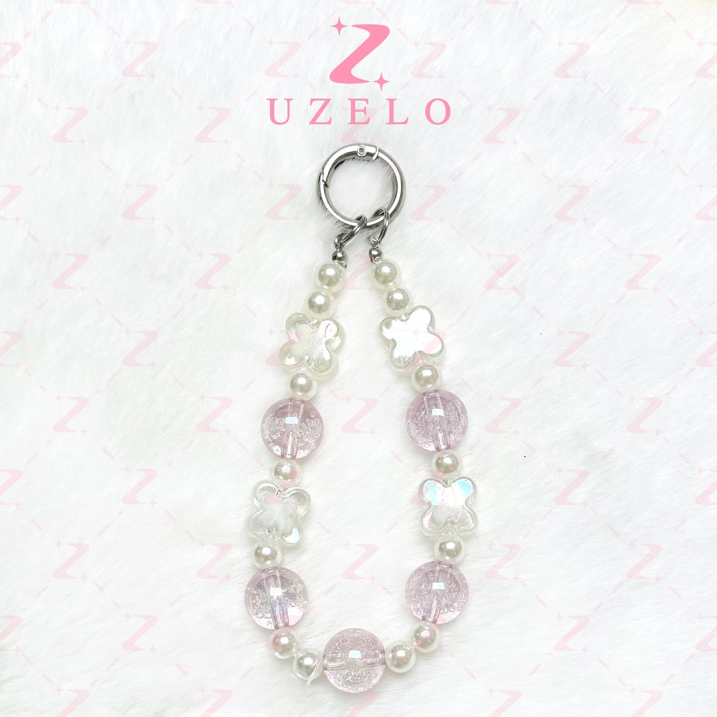 [Uzelo] Clover Beaded – Phone Chain