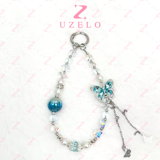[Uzelo] Shimmering Butterfly – Phone Chain