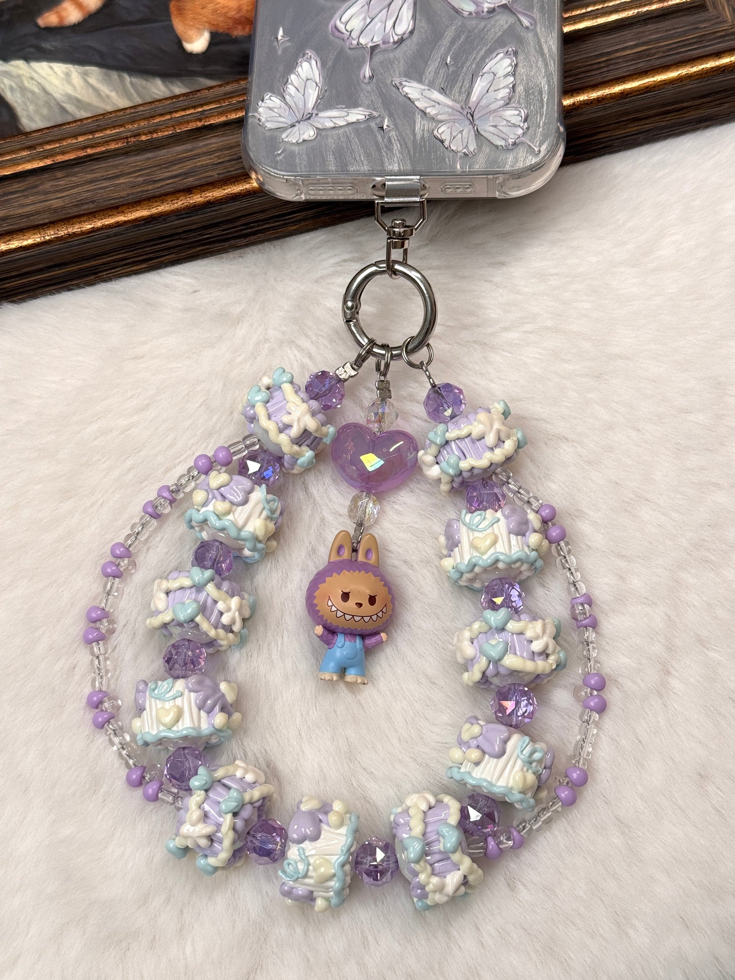 [Uzelo] Labubu - Phone Chain| Handmade Beaded Chain - Perfect Gift & Collectible  - Gift for her/him