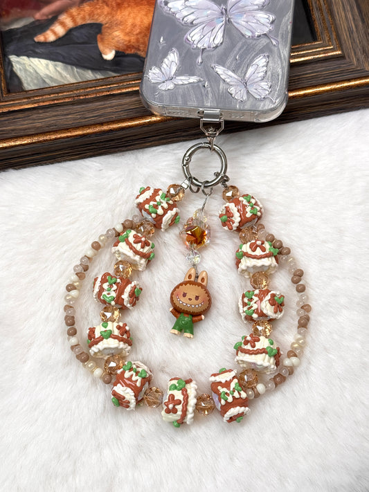 [Uzelo] Labubu - Phone Chain| Handmade Beaded Chain - Perfect Gift & Collectible  - Gift for her/him