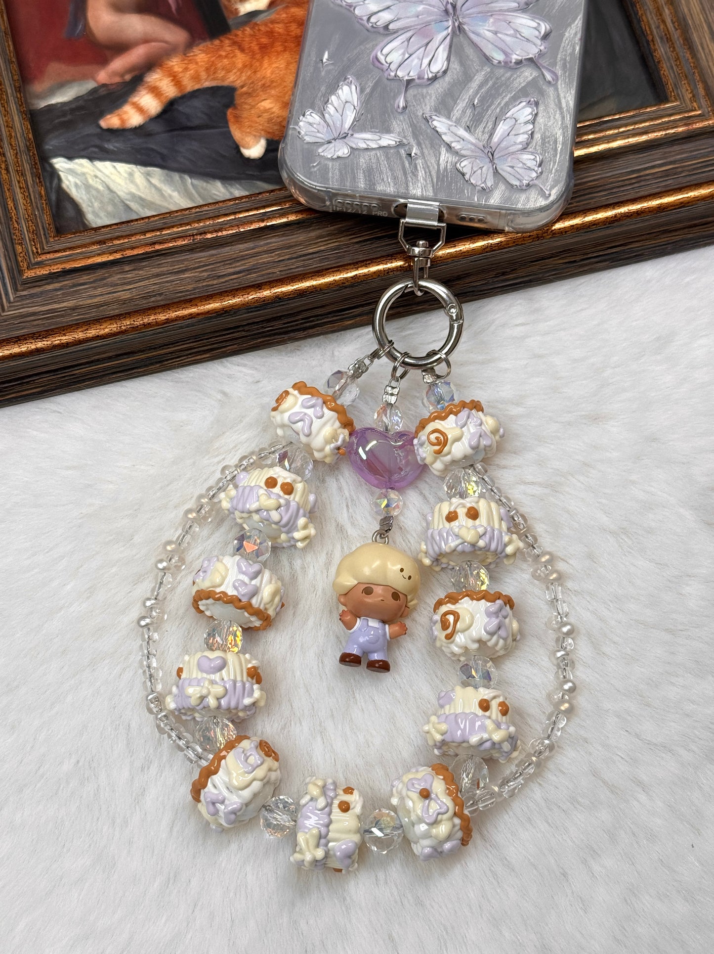 [Uzelo] Dimoo - Phone Chain| Handmade Beaded Chain - Perfect Gift & Collectible  - Gift for her/him