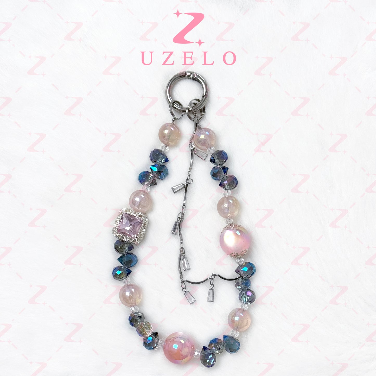 [Uzelo]  Gemstone Tassel – Phone Chain