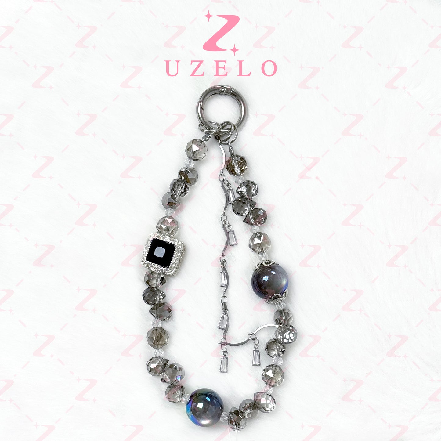 [Uzelo]  Gemstone Tassel – Phone Chain