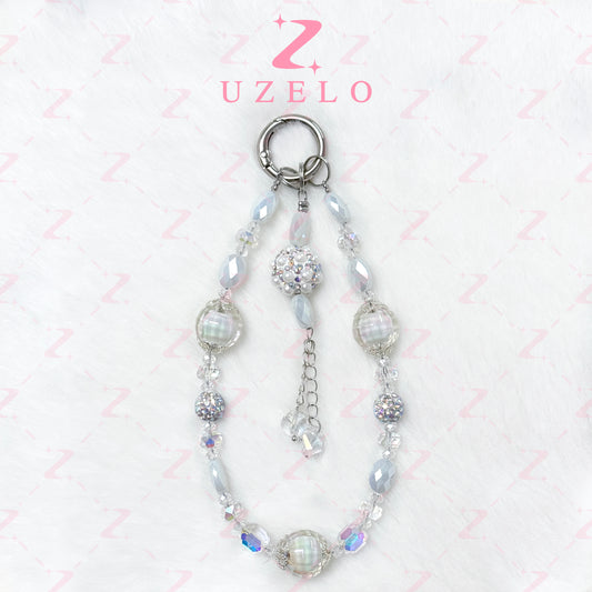 [Uzelo] Crystal & Diamond Ball Pendant – Phone Chain