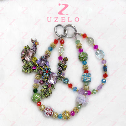[Uzelo] Animalia – Premium Phone Chain| Handmade Beaded Chain - Perfect Gift & Collectible  - Gift for her/him