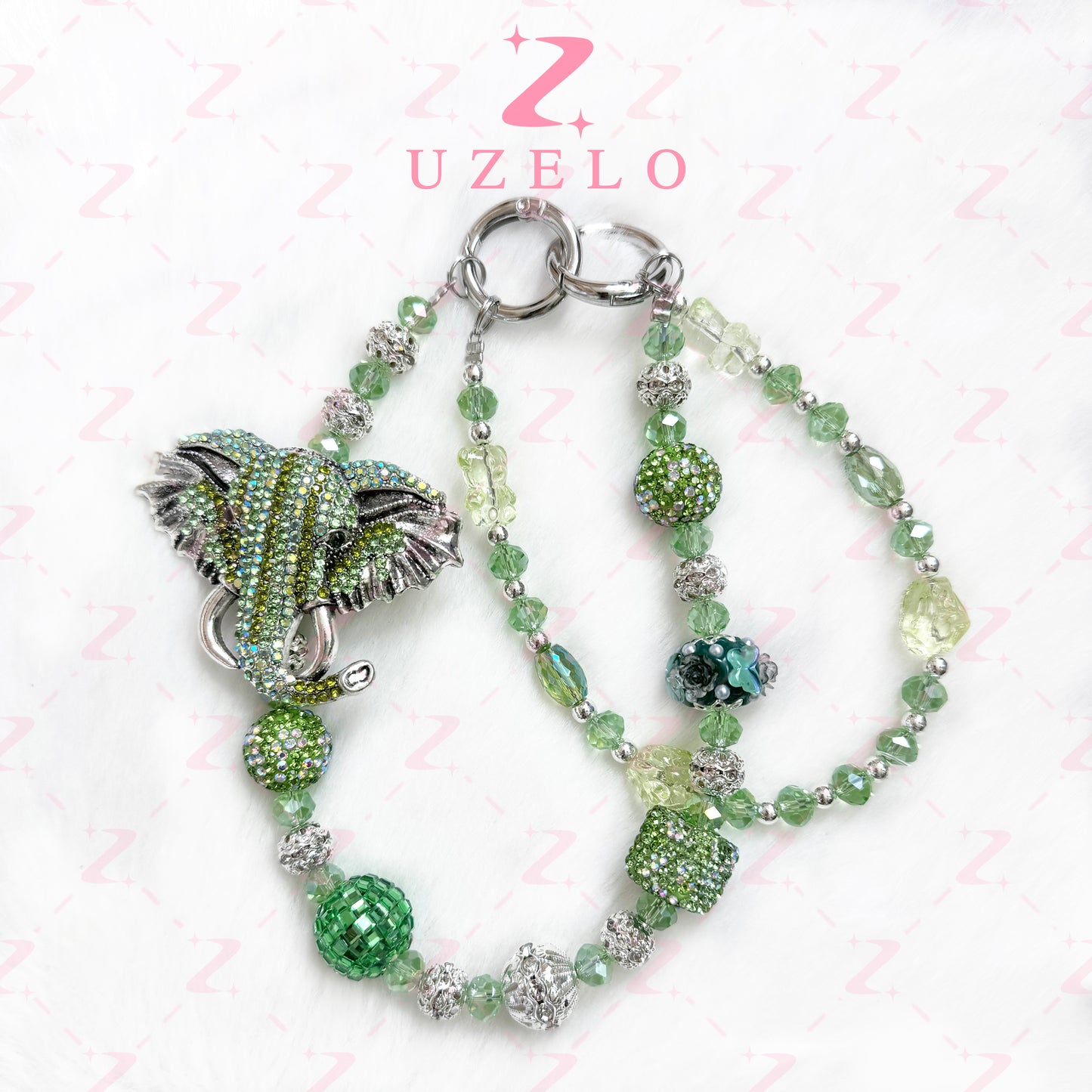 [Uzelo] Animalia – Premium Phone Chain| Handmade Beaded Chain - Perfect Gift & Collectible  - Gift for her/him