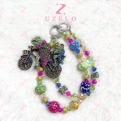 [Uzelo] Animalia – Premium Phone Chain| Handmade Beaded Chain - Perfect Gift & Collectible  - Gift for her/him