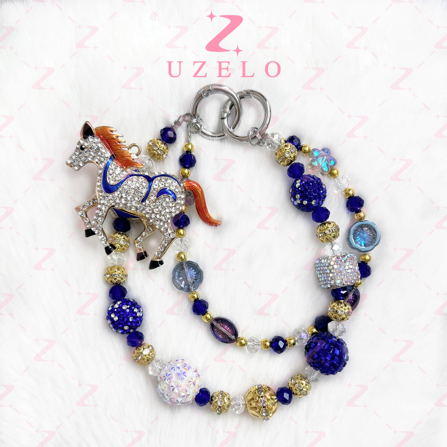 [Uzelo] Animalia – Premium Phone Chain| Handmade Beaded Chain - Perfect Gift & Collectible  - Gift for her/him